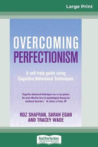 Cover image for Overcoming Perfectionism (16pt Large Print Edition)