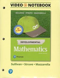 Cover image for Video Notebook for Developmental Mathematics: Prealgebra, Elementary Algebra, and Intermediate Algebra