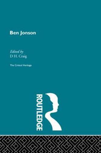 Cover image for Ben Jonson: The Critical Heritage