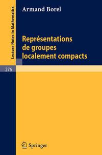 Cover image for Borel Representations De Groupes Localement Compacts 276