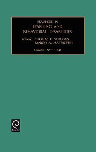 Cover image for Advances in Learning and Behavioural Disabilities