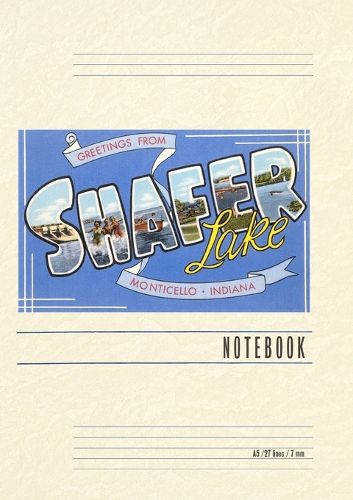 Cover image for Vintage Lined Notebook Greetings from Shafer Lake