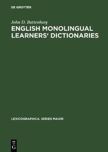 Cover image for English monolingual learners' dictionaries: A user-oriented study