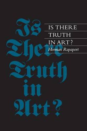 Cover image for Is There Truth in Art?