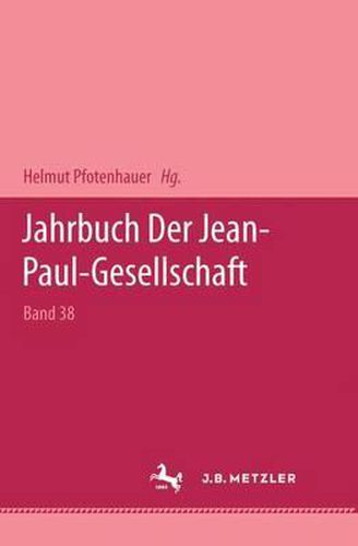 Cover image for Jahrbuch der Jean Paul Gesellschaft 2003