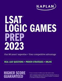 Cover image for LSAT Logic Games Prep 2023: Real LSAT Questions + Proven Strategies + Online