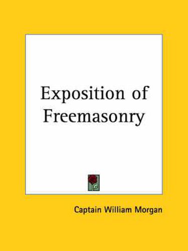 Cover image for Exposition of Freemasonry (1827)