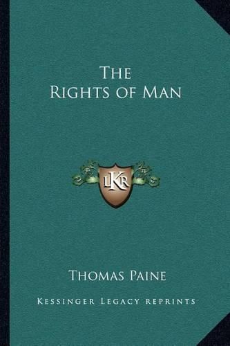 Cover image for The Rights of Man