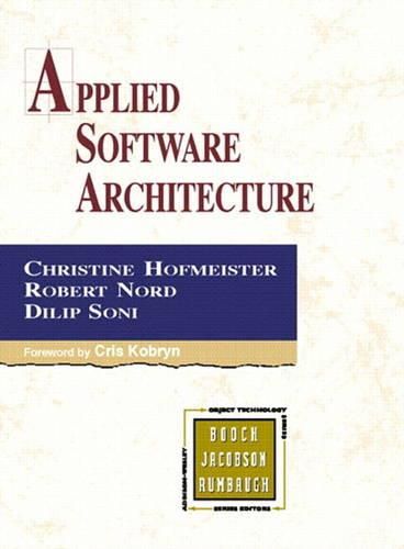 Cover image for Applied Software Architecture (paperback)