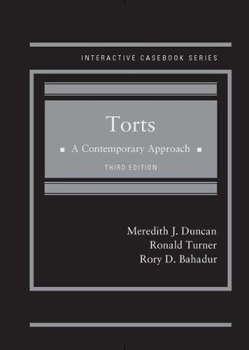 Cover image for Torts, A Contemporary Approach - CasebookPlus