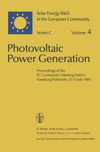 Cover image for Photovoltaic Power Generation: Proceedings of the EC Contractors' Meeting held in Hamburg/Pellworm, 12-13 July 1983