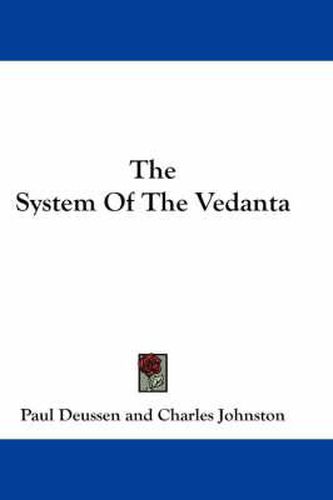 The System Of The Vedanta