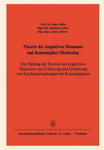 Cover image for Theorie der Kognitiven Dissonanz und Konsumguter-Marketing