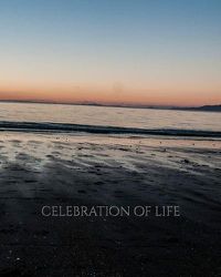 Cover image for celebration of life scenic remembrance Journal