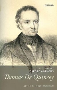 Cover image for Thomas De Quincey: Selected Writings