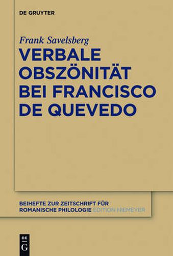 Cover image for Verbale Obszoenitat bei Francisco de Quevedo
