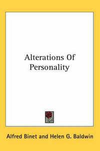 Cover image for Alterations of Personality