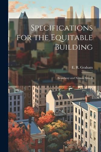 Cover image for Specifications for the Equitable Building