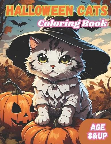 Halloween Cats, Coloring Book