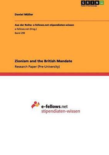 Cover image for Zionism and the British Mandate