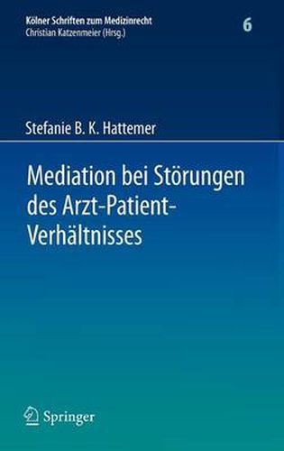 Cover image for Mediation bei Stoerungen des Arzt-Patient-Verhaltnisses