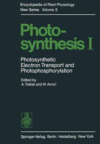 Cover image for Photosynthesis I: Photosynthetic Electron Transport and Photophosphorylation