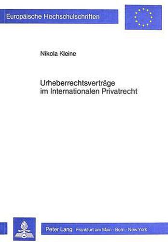 Cover image for Urheberrechtsvertraege Im Internationalen Privatrecht