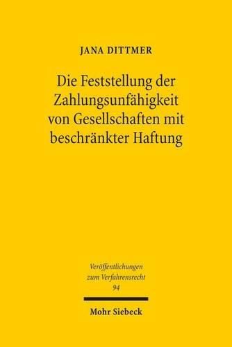 Cover image for Die Feststellung der Zahlungsunfahigkeit von Gesellschaften mit beschrankter Haftung