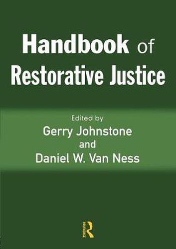 Cover image for Handbook of Restorative Justice