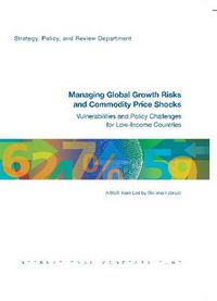 Cover image for Managing global growth risks and commodity price shocks: vulnerabilities and policy challenges for low-income countries