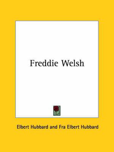 Cover image for Freddie Welsh