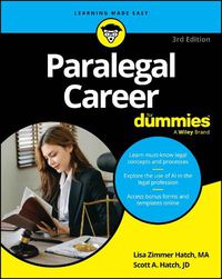 Cover image for Paralegal Career For Dummies