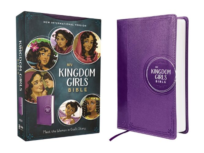 Cover image for NIV, Kingdom Girls Bible, Full Color, Leathersoft, Purple, Comfort Print