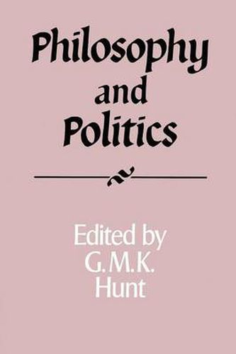 Philosophy and Politics