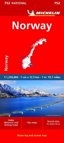 Cover image for Michelin Norway Map 752
