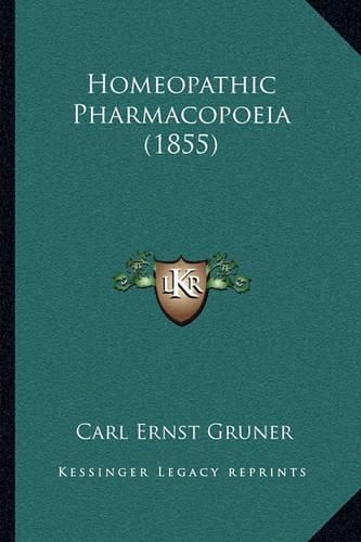 Cover image for Homeopathic Pharmacopoeia (1855)