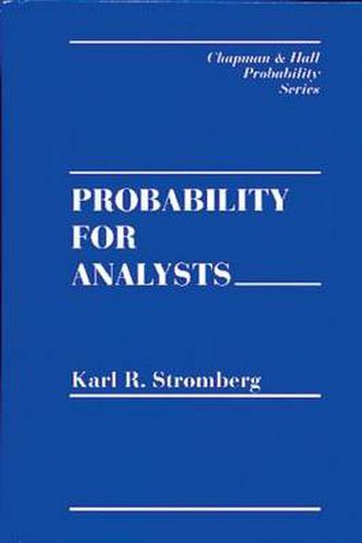 Cover image for Probability For Analysts