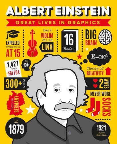 Cover image for Great Lives in Graphics: Albert Einstein