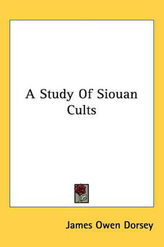 A Study of Siouan Cults