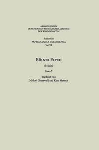 Cover image for Koelner Papyri: P. Koeln