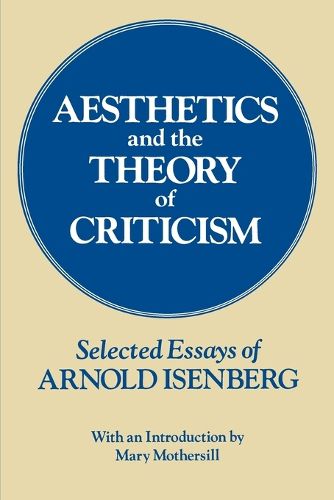 Cover image for Aesthetics and the Theory of Criticism: Selected Essays