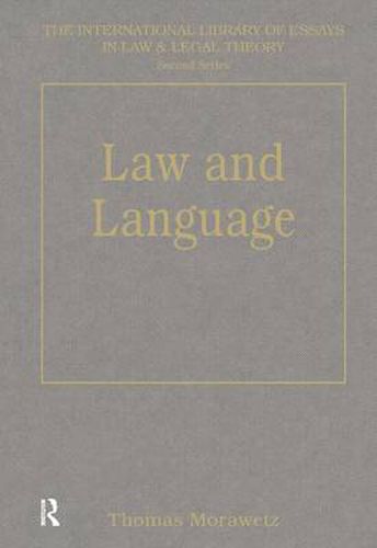 Cover image for Law and Language