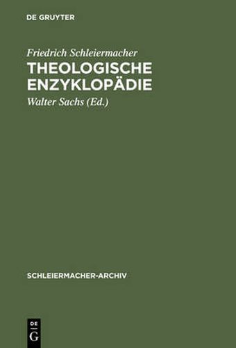 Theologische Enzyklopadie: (1831/32). Nachschrift David Friedrich Strauss