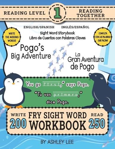 Cover image for 250 Sight Word Storybook, Pogo's Big Adventure (Level 1) Bilingual English/Spanish Ingles/Espanol