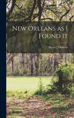Cover image for New Orleans as I Found It