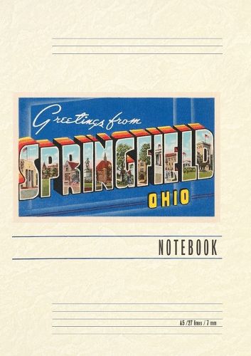 Cover image for Vintage Lined Notebook Greetings from Springfield