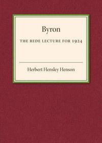 Cover image for Byron: The Rede Lecture for 1924