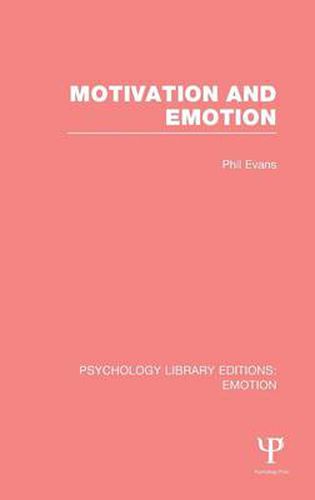 Cover image for Motivation and Emotion