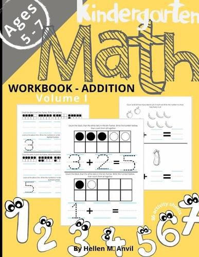 Cover image for Kindergarten Math Addition Workbook Age 5-7