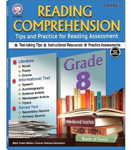 Cover image for Reading Comprehension, Grade 8